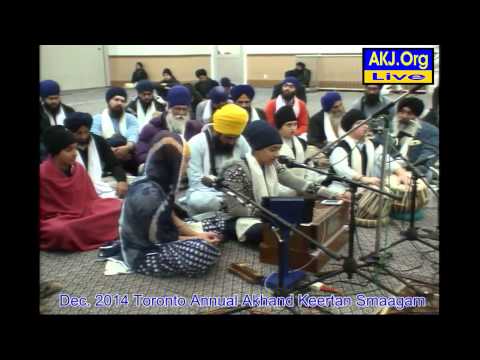 004 Toronto Dec. 2014 Smaagam - Sunday Morning Keertan - B. Loveleen Kaur Jee