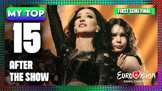 Eurovision 2025 | First Semi-Final | My Top 15 (After The Show)