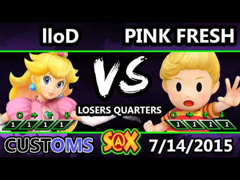 S@X 106 Customs - lloD (Peach) Vs. Pink Fresh (Lucas, Pit) SSB4 LQ - Smash Wii U - Smash 4