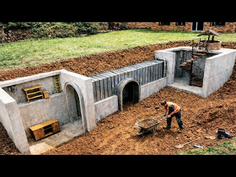 Mann baut unterirdischen Bunker in seinem Garten | Kompletter Bau von @Tornado_Dave