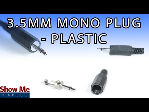 3.5mm Plastic Mono Plug - DIY Project to Repair Your Audio Cable #972