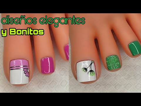 Diseños de uñas ELEGANTES y BONITOS 💅😍/uñas sencillas #miarteentusuñas #nailart #arteenuñas