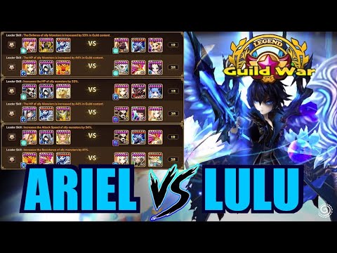 WHO IS BETTER NOW?? It's ARIEL's DEBUT vs 2A LULU in a LEGEND Guild War!! - Summoner's War