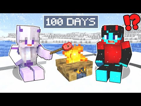 100 Days in the Arctic in Minecraft!