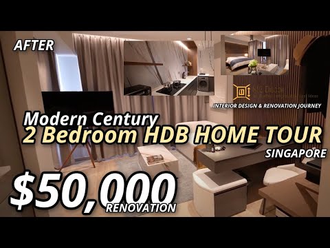2 Room HDB BTO Renovation in Singapore | Modern Hotel Suite | M2 Decor