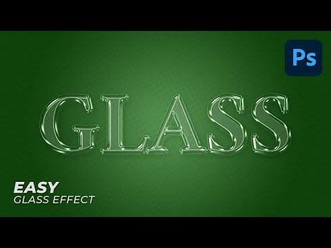 Glass Text Effect Glass Logo Effect   Photoshop Tutorial Easy