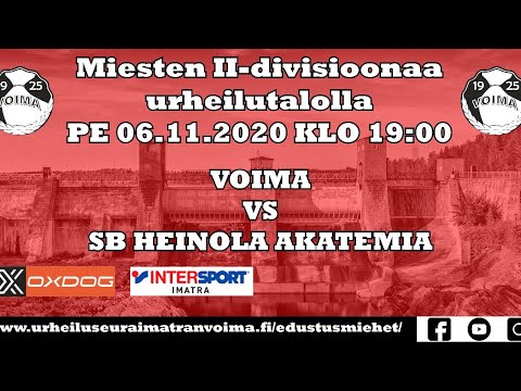 Voima Edustus Miehet - SB Heinola Akatemia, Live, 06.11.2020