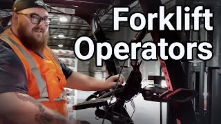 Material Handlers: Forklift Operators on Double Clamp- Ryder. 103. Warehouse Job