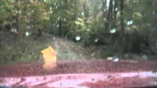 preview picture of video 'NEW HAMPSHIRE FALL COLORS PIPER  POND RD 1ST DEAD END ROAD UNDER WATER GILE FOREST WILMOT NH.MOD'