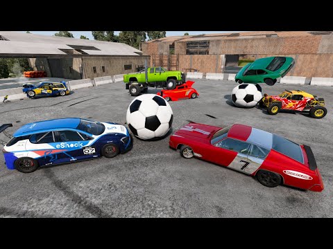 Destruction Derby Soccer with Random Cars