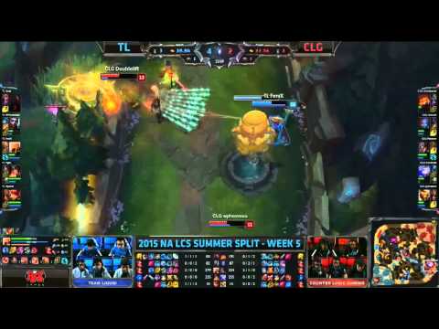 TL Fenix Azir 1 v 4 Quadra Kill vs CLG