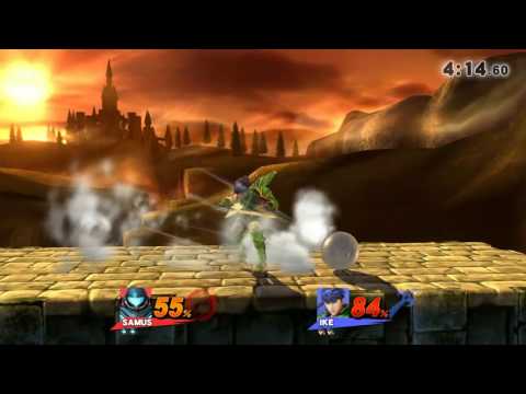 Smash 4 Samus vs Ike - For Glory - Ike's recovery is a little unfortunate