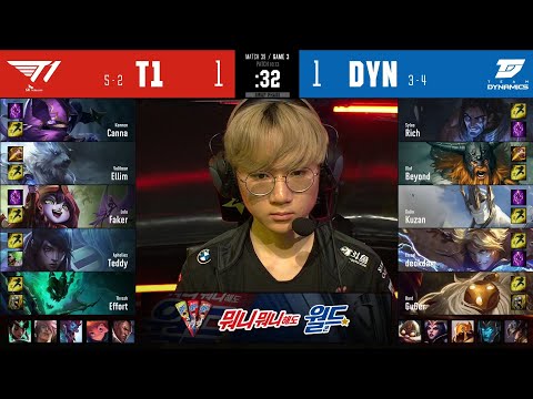 T1 vs DYN | W4D5 | Match 39 Game 3 | LCK Summer Split 2020 – S10 | T1 vs Team Dynamics
