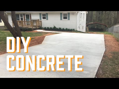 DIY Cement Driveway