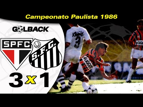 São Paulo 3 x 1 Santos - 30 / 03 / 1986 - CAMPEONATO PAULISTA
