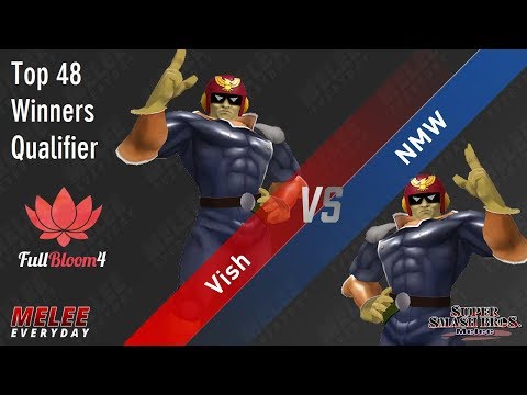 Full Bloom 4 - Vish (Captain Falcon) vs. NMW (Captain Falcon) - SSBM - Top 48 Winners Qualifier