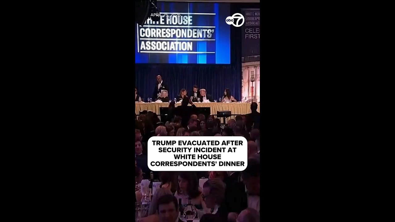 Trump, first lady removed by security after incident at correspondents dinner