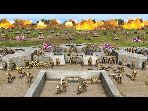 I built a WW2 British Army MEGA-FORTRESS vs 5,000 GERMAN ARMY Siege... - Gates of Hell: Last Stand