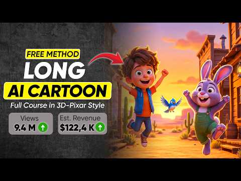 How to Create Long 3D Cartoon Animations Using FREE AI (Consistent Characters + Lip Sync)
