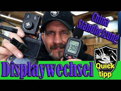 Can I change the display on a China parking heater?