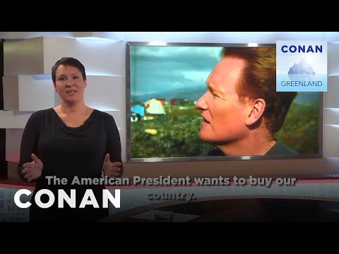 コナンはグリーンランドでヘッドラインを作成します - CONAN on TBS (Conan Makes Headlines In Greenland - CONAN on TBS)