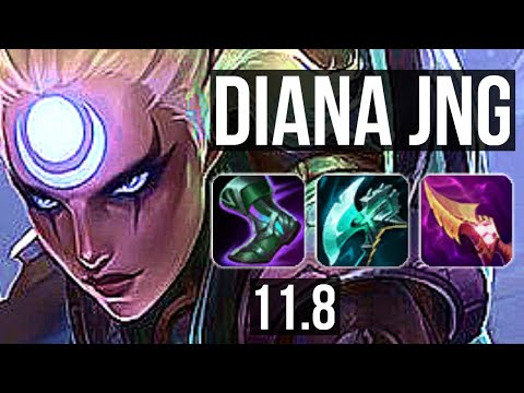 DIANA vs LILLIA (JUNGLE) | Rank 1 Diana, 7/1/4, Rank 13 | NA Challenger | v11.8