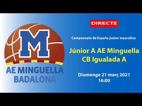 Júnior A masculí AE Minguella - CB Igualada