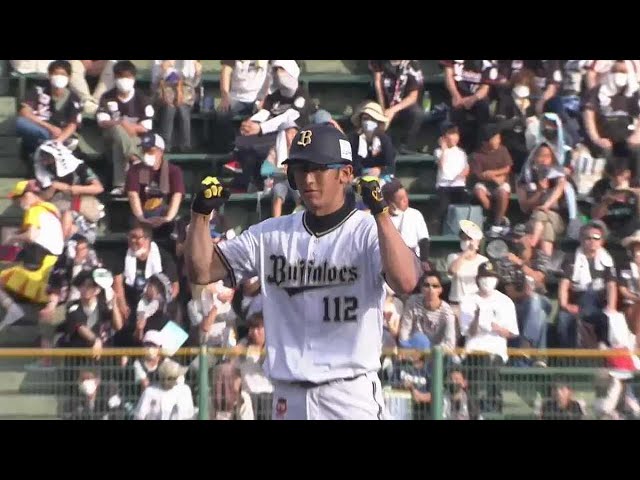【5回裏】移籍後初ヒット!! バファローズ・石岡諒太 逆方向への2ベースヒットを放つ!! 2022年7月10日 オリックス・バファローズ 対 千葉ロッテマリーンズ