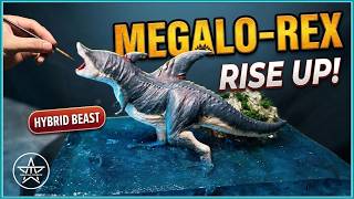 Making MEGALO-REX: The Terrifying Shark-Rex Hybrid | AmazingTrungX DIY Epoxy Resin Diorama