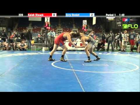 Junior 220 - Kaleb Staack (Iowa) vs. Cory Daniel (Maryland)