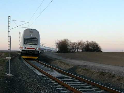 ČD | Linka S22 | 471.018 a 471.017 CityElefant | Průjezd | Milovice