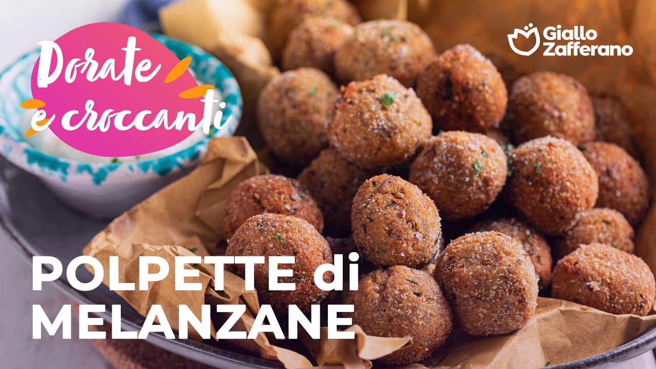 POLPETTE di MELANZANE - DORATE e CROCCANTI🍆