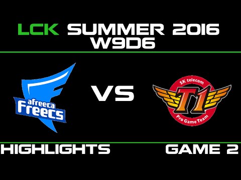 AFS vs SKT Game 2 Highlights LCK Champions 2016 W9D6 Afreeca Freecs vs SK Telecom T1   SKT vs AFS