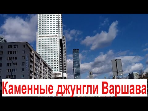 Городские джунгли город Варшава Польша. Влог тревел Прогулка по Варшаве