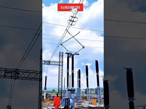 Electric 500kv Testing#shorts#comdeyshorts#highvoltage#switchgear#faisalelectrishortusa#tools
