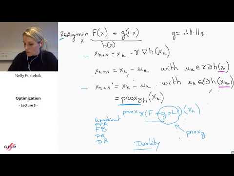 Nelly Pustelnik: Optimization -lecture 3