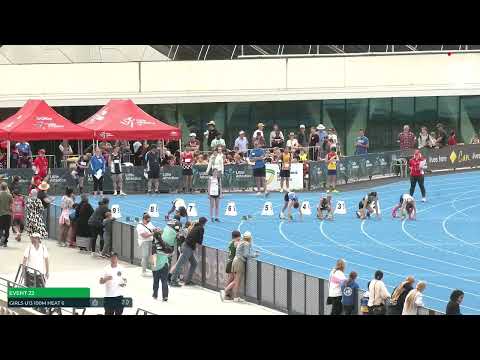 U13 Girls 100m Heat 6: 2022-23 State Combined Events Championships - Saturday