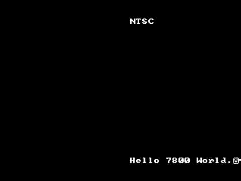 ATARI 7800 DEMO hello world a78 zip
