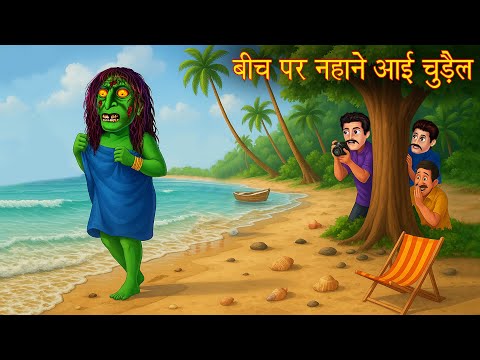 Beach Par Nahane Ayi Chudail  पर चुड़ैल |  Witch Bathing |  Hindi Stories |  Chudail Ki Kahaniya