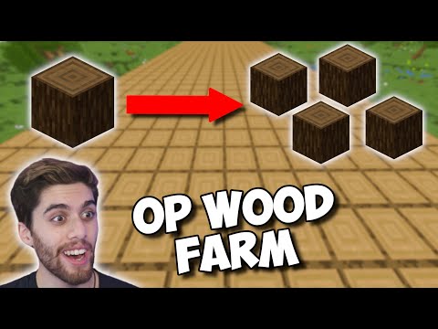 (1.17+) EASIEST Way To Get WOOD In Minecraft!!! - Simple Tree Farm!