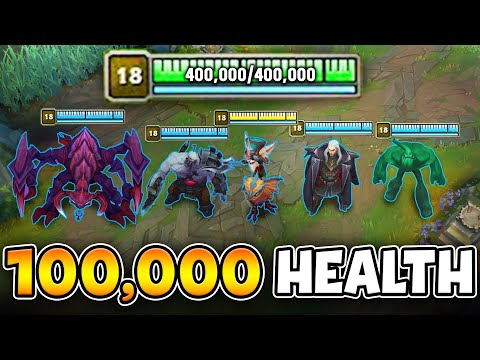 WE TANKED OVER 400,000 DAMAGE IN ONE GAME! (5 HEARTSTEELS ON ONE TEAM)