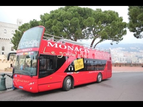 Open top bus tour of Monaco