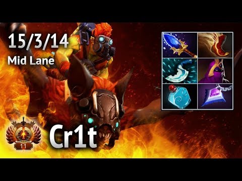 Cr1t — Batrider (Mid Lane). Full game