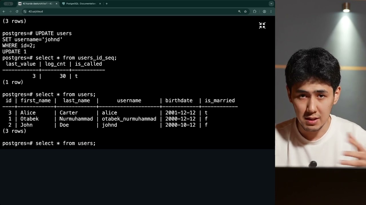 Thumbnail for 9. Yangilash (UPDATE)