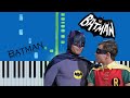 Batman Theme Song (Slow Easy) Piano Synthesia Tutorial