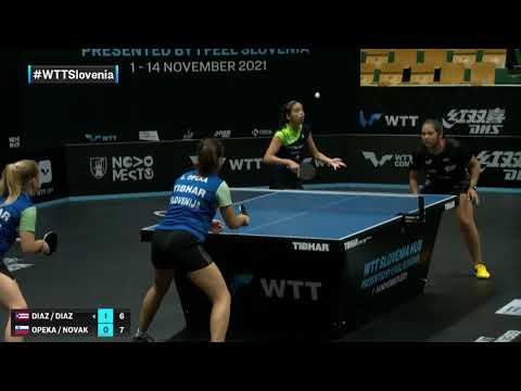 Adriana Diaz/Melanie Diaz vs Lara Opeka/Tjasa Novak | WTT Contender Laško 2021 | WD | R16