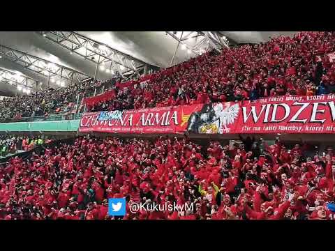 2023.02.24 Legia - Widzew 2:2 gol Bartka Pawłowskiego i radość kibiców gości