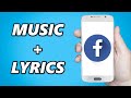 How To Add Music Song Lyrics To Facebook Stories