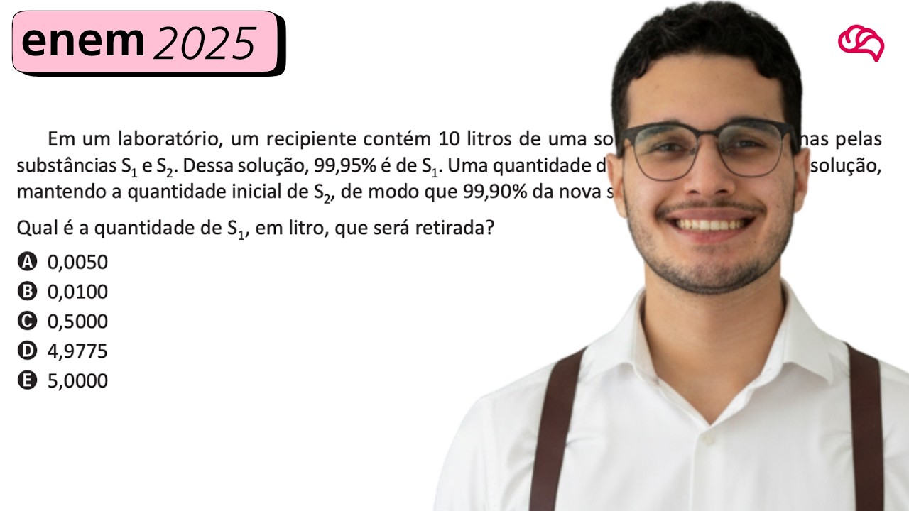 Resolução em Vídeo — Questão 140 ENEM 2025