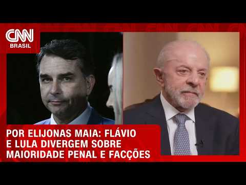 Flávio e Lula divergem sobre maioridade penal e facções; entenda  | CNN NOVO DIA